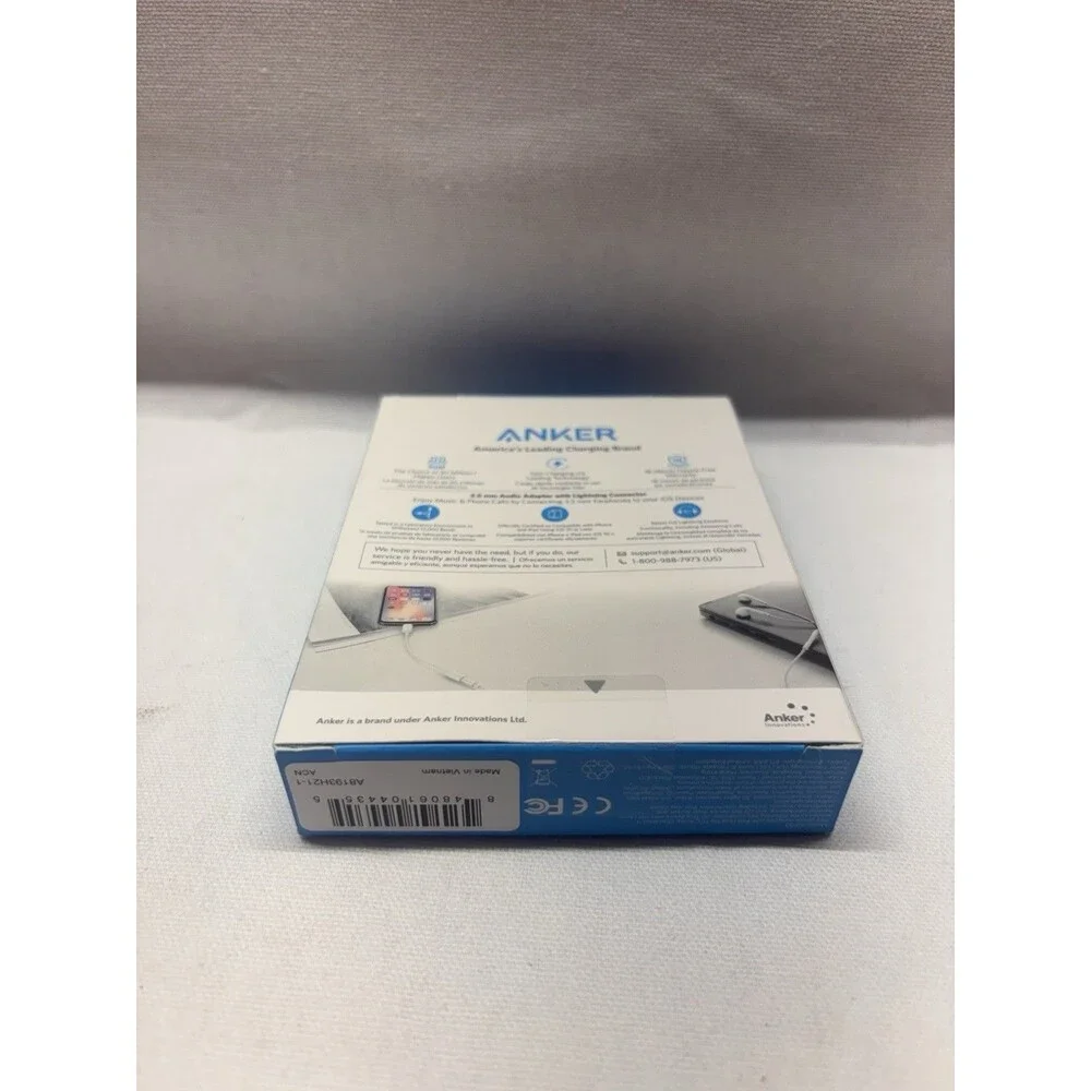 Anker A8193 to 3.5mm Audio Adapter MFi-Certified New Sealed iPad iPhone iPod